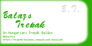 balazs trepak business card